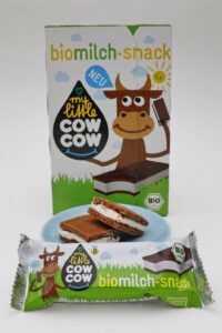 Der neue Milchsnack „My Little Cow Cow“: ökologisch hergestellt, weniger Zucker.