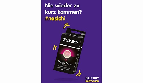 BILLY BOY Länger lieben Kampagne darf auch in Berliner Verkehrsmitteln gezeigt werden