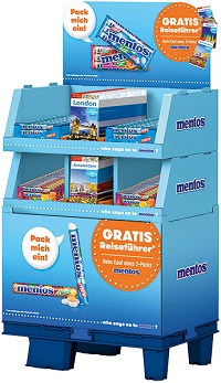 Mentos sorgt für Reisefieber