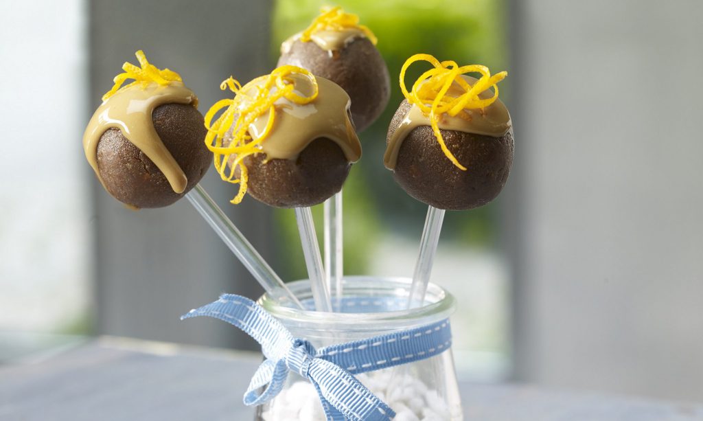 Schoko-Orangen-Cake-Pops ohne Backen