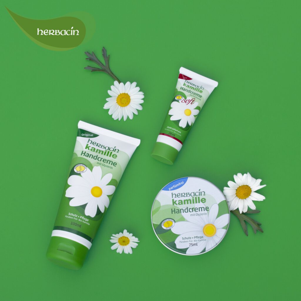 Kamille Handcreme für gepflegte Hände